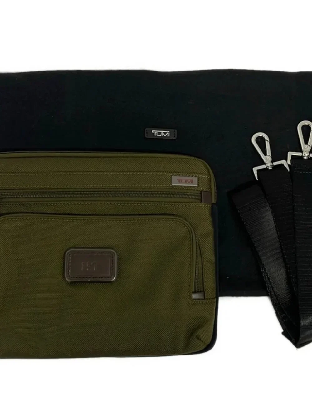 TUMI Halifax Portfolio Briefcase 255000D2 Black TUMI Nylon Leather Business Bag